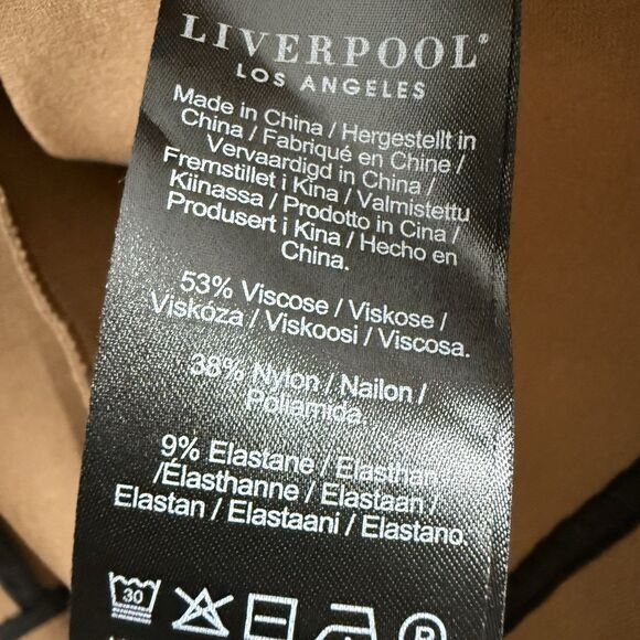 Liverpool Boyfriend Blazer with Princess Darts in Maple Brown Women Size Large L - Picture 9 of 10